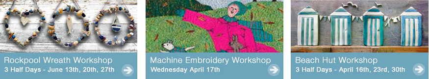 Jan Guest craft workshops and art exhibitions, Bosham, Chichester